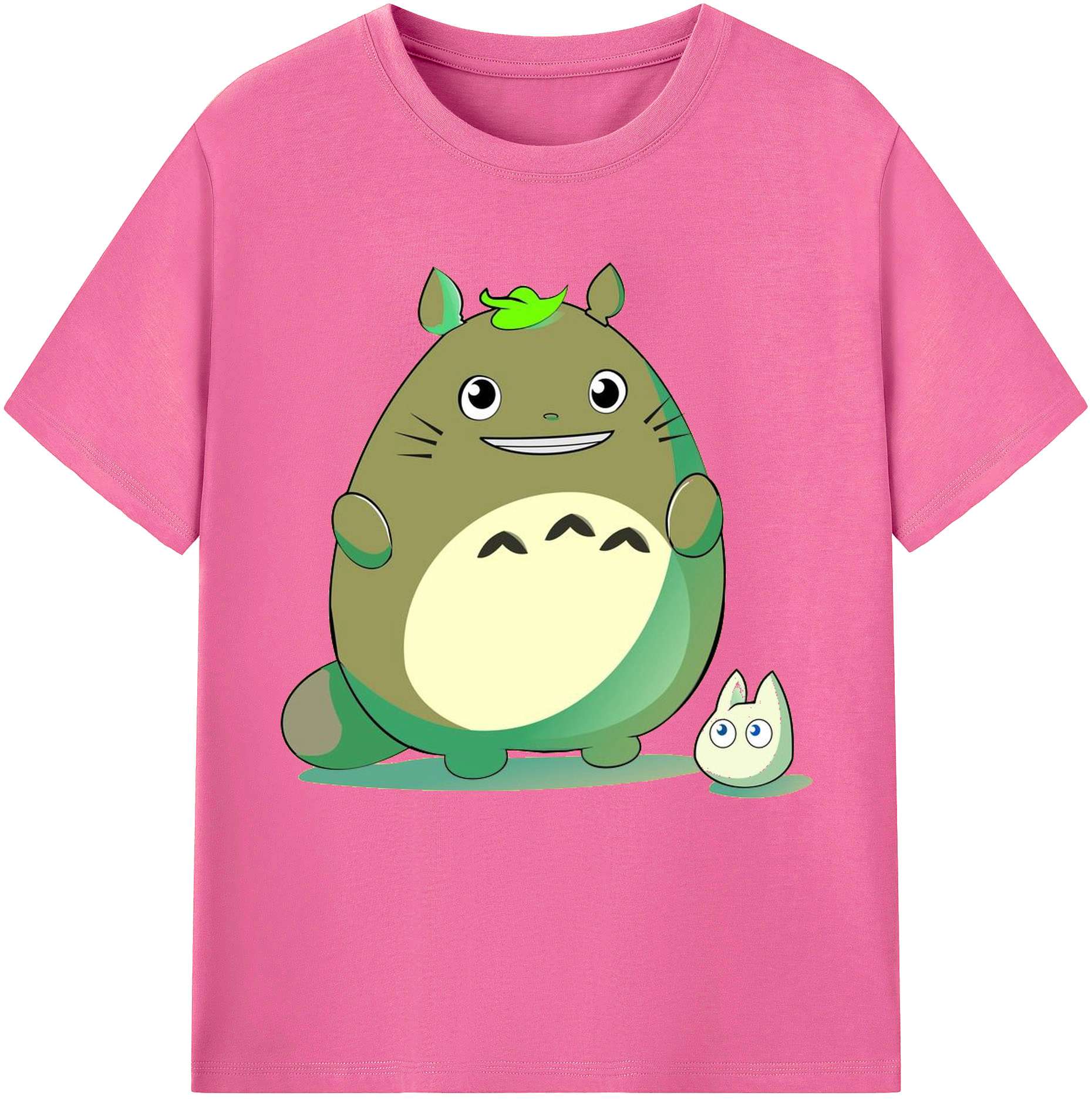 （画像用） となりのトトロ 草壁メイ 草壁サツキ My Neighbor Totoro Satsuki Kusakabe Mei Kusakabe レディースカジュアルプリントTシャツ（綿100％）